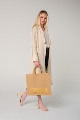 Antep İşi Detaylı Jüt Çanta