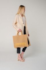 Antep İşi Detaylı Jüt Çanta