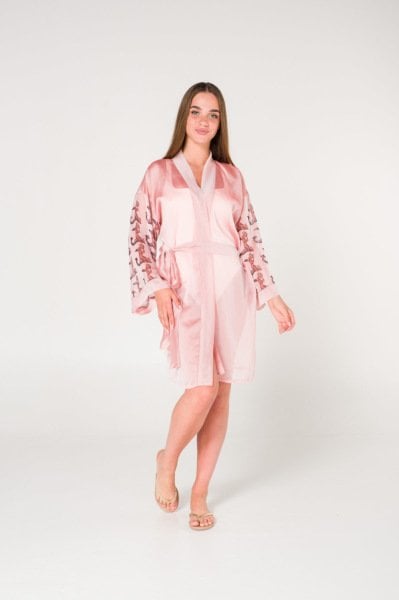 Yunuslu Eros Baskılı Kadın Kimono