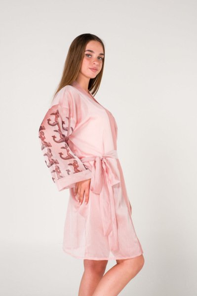 Yunuslu Eros Baskılı Kadın Kimono