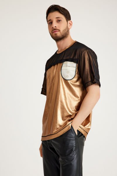 Antep İşi Detaylı Bakır T-Shirt